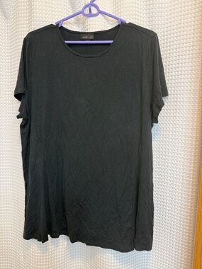 J. Jill Black Short-Sleeve Tunic Top